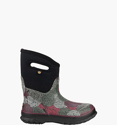 Classic Rosey Mid Women's Boots Ideal for Grass & Mud in BLK MULTI for NZ $149.25