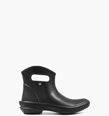 Patch Ankle Boot Solid Women's General Purpose Boots in BLACK for NZ $109.00