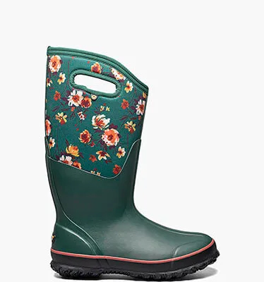 Classic Tall Painterly Wide Women's Boots Ideal for Grass & Mud in EMERALD for NZ $229.00