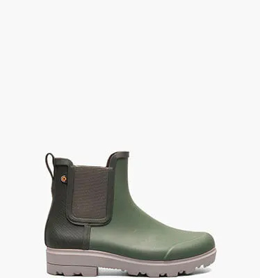 Holly Chelsea Women's Casual Waterproof Boots in GREEN for NZ $159.00